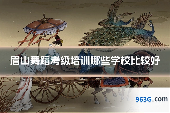 眉山舞蹈考级培训哪些学校比较好