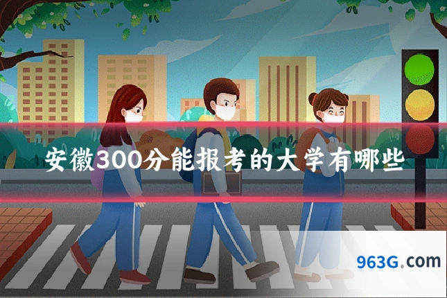 安徽300分能报考的大学有哪些