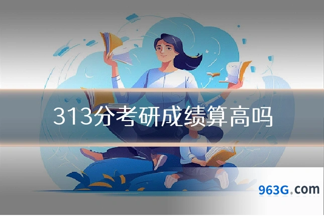 313分考研成绩算高吗