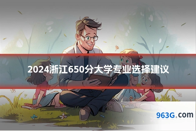 2024浙江650分大学专业选择建议