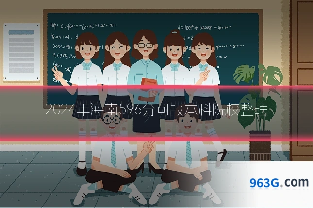 2024年海南596分可报本科院校整理