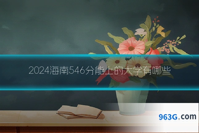2024海南546分能上的大学有哪些