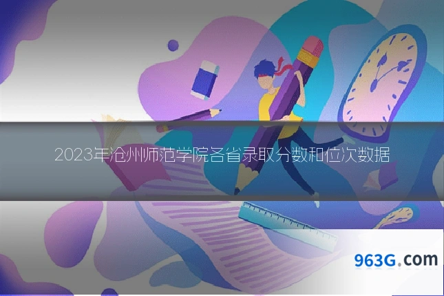 2023年沧州师范学院各省录取分数和位次数据