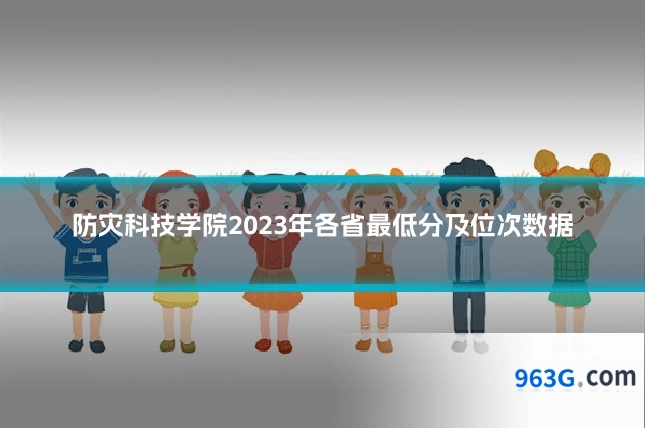 防灾科技学院2023年各省最低分及位次数据