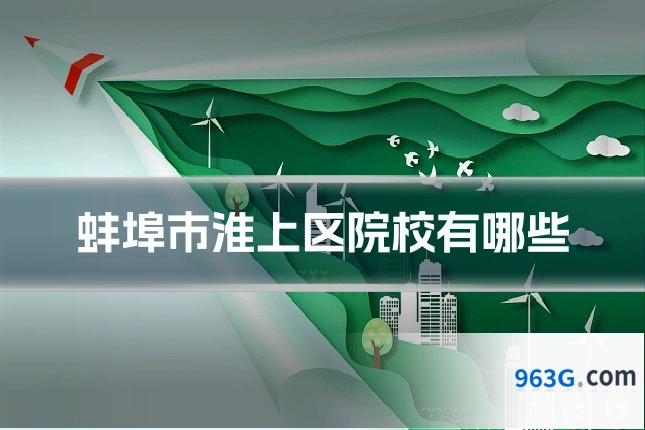 蚌埠市淮上区院校有哪些