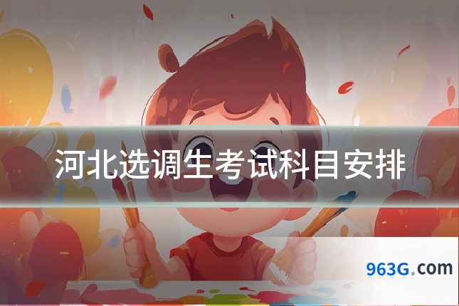 河北选调生考试科目安排