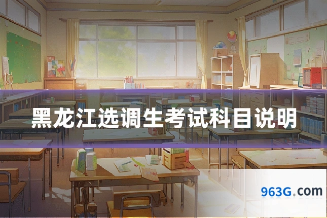 黑龙江选调生考试科目说明