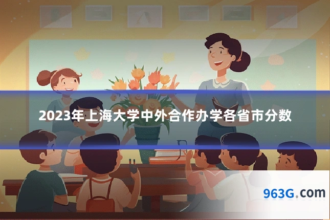 2023年上海大学中外合作办学各省市分数