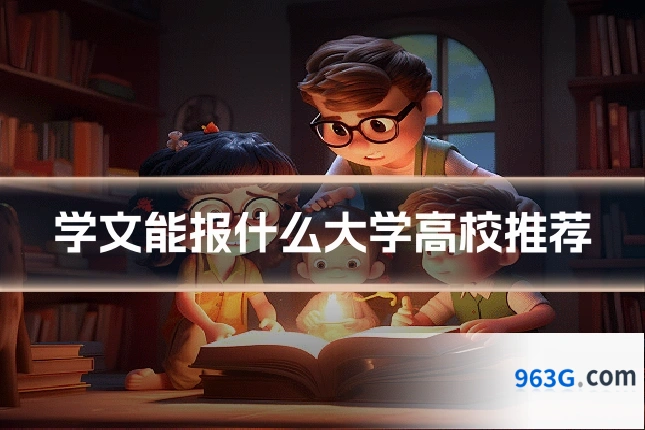 学文能报什么大学高校推荐