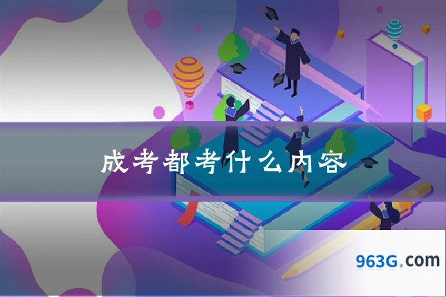 成考都考什么内容