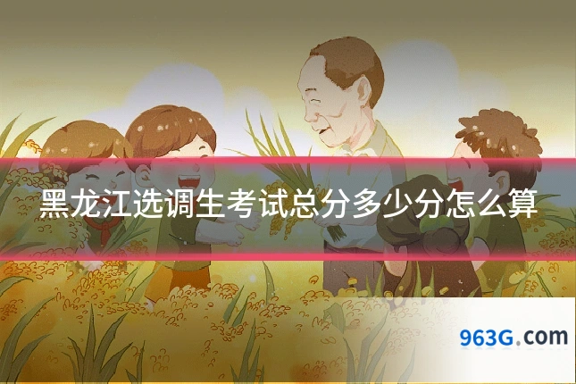 黑龙江选调生考试总分多少分怎么算