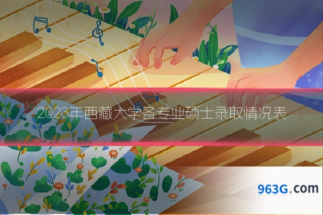 2023年西藏大学各专业硕士录取情况表