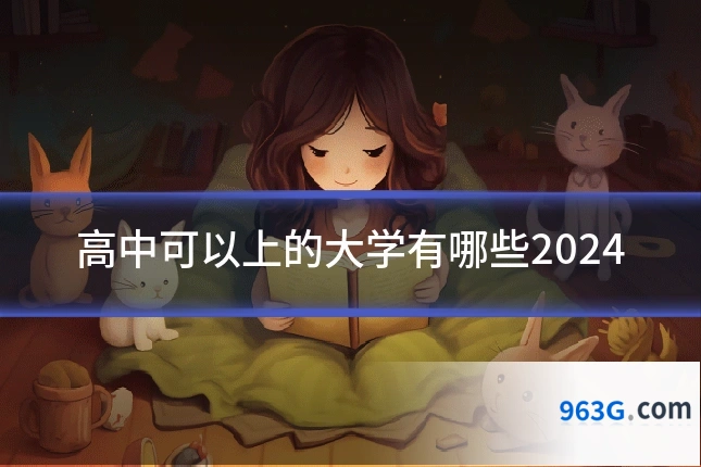 高中可以上的大学有哪些2024