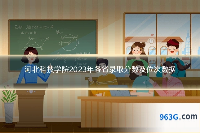 河北科技学院2023年各省录取分数及位次数据