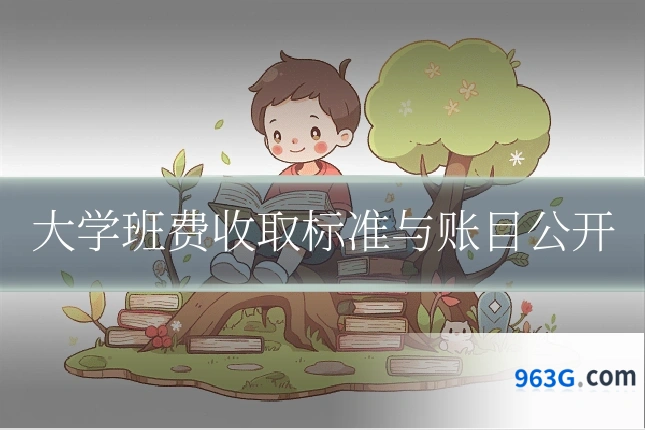 大学班费收取标准与账目公开