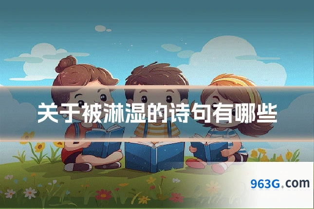 关于被淋湿的诗句有哪些