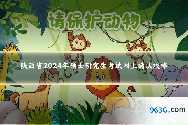 陕西省2024年硕士研究生考试网上确认攻略