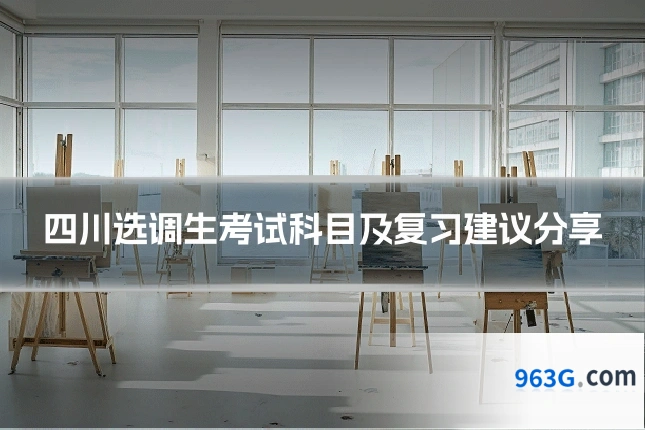 四川选调生考试科目及复习建议分享