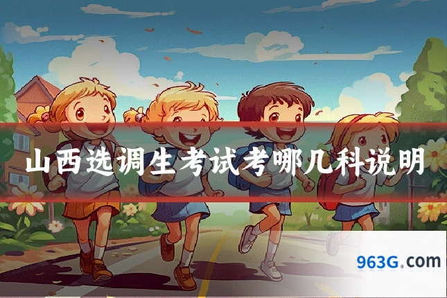 山西选调生考试考哪几科说明