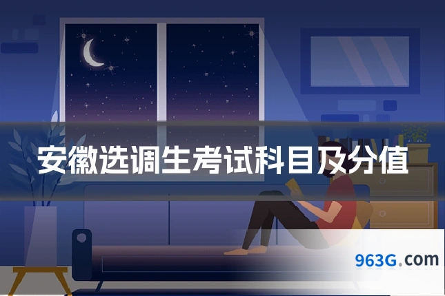 安徽选调生考试科目及分值