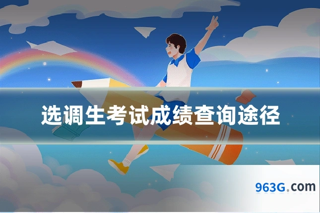 选调生考试成绩查询途径