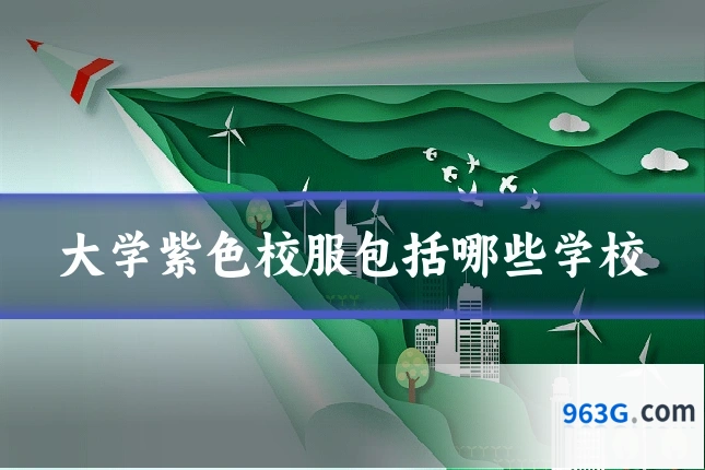 大学紫色校服包括哪些学校