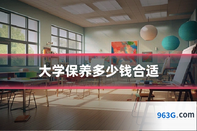 大学保养多少钱合适