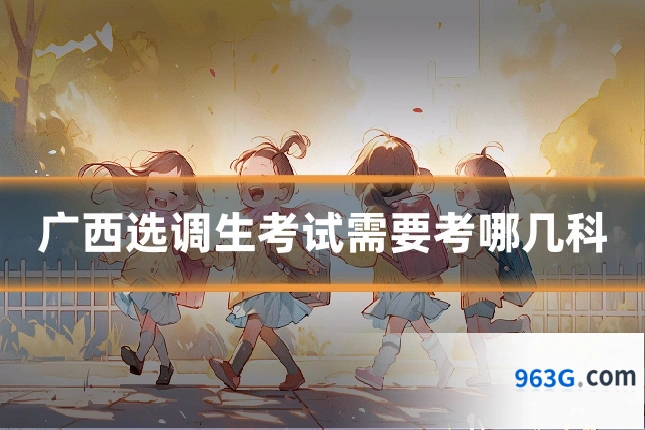 广西选调生考试需要考哪几科