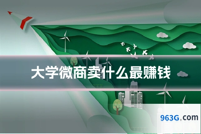 大学微商卖什么最赚钱