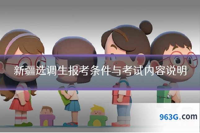 新疆选调生报考条件与考试内容说明