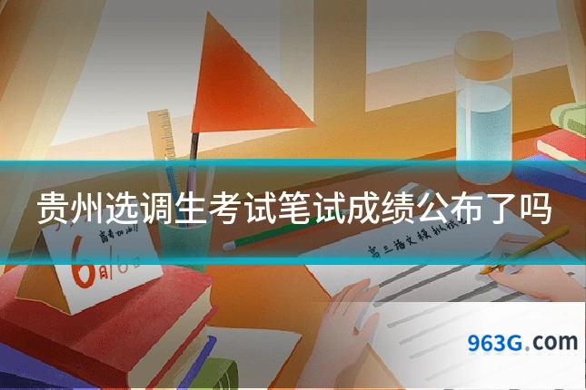 贵州选调生考试笔试成绩公布了吗