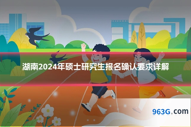 湖南2024年硕士研究生报名确认要求详解