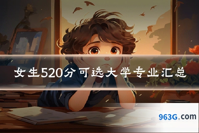 女生520分可选大学专业汇总