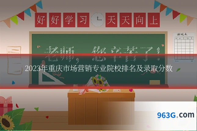 2023年重庆市场营销专业院校排名及录取分数