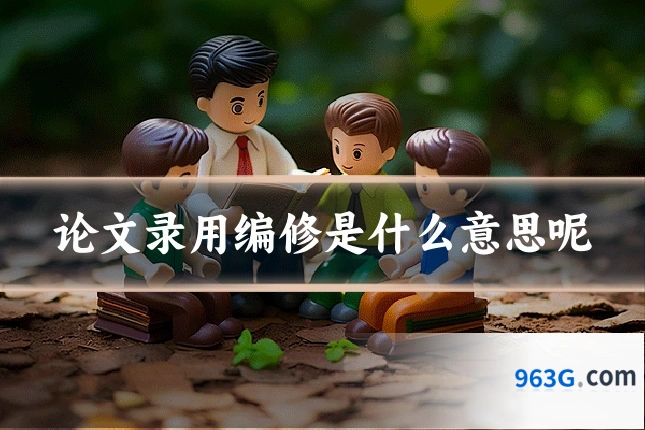 论文录用编修是什么意思呢