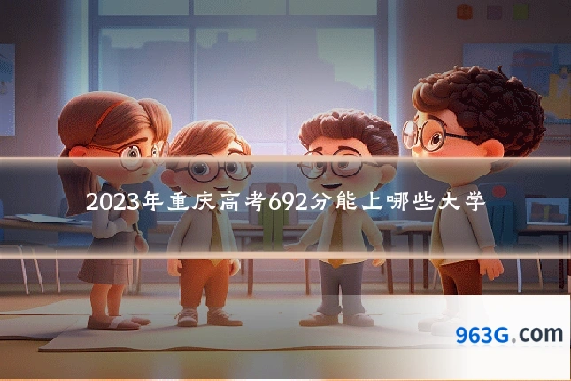 2023年重庆高考692分能上哪些大学