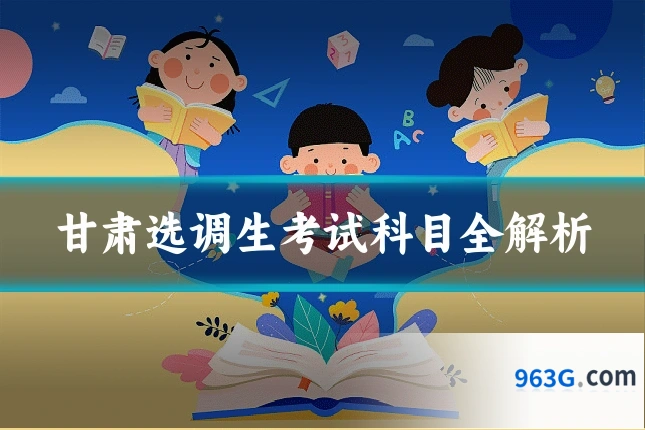 甘肃选调生考试科目全解析
