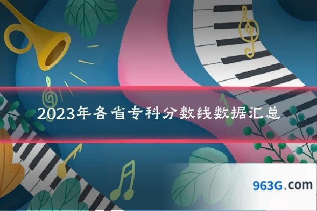 2023年各省专科分数线数据汇总