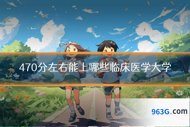 470分左右能上哪些临床医学大学