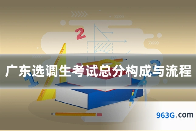 广东选调生考试总分构成与流程
