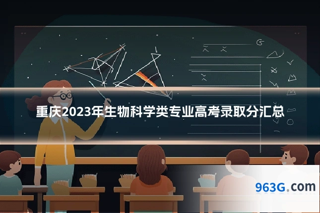 重庆2023年生物科学类专业高考录取分汇总