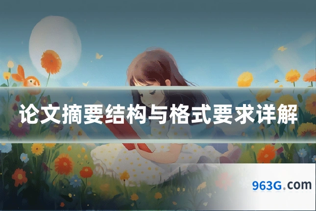 论文摘要结构与格式要求详解