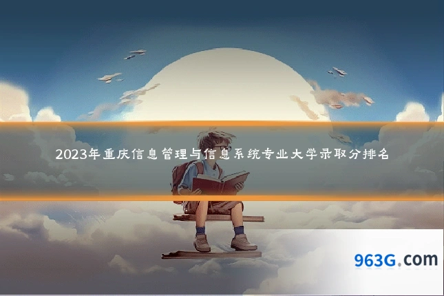 2023年重庆信息管理与信息系统专业大学录取分排名