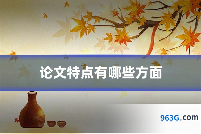 论文特点有哪些方面