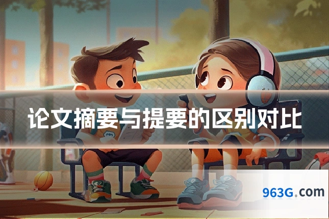 论文摘要与提要的区别对比