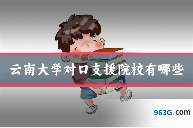 云南大学对口支援院校有哪些