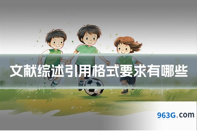 文献综述引用格式要求有哪些