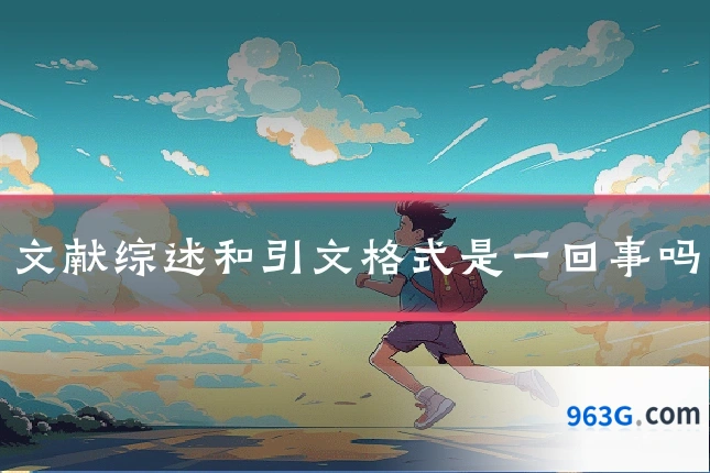 文献综述和引文格式是一回事吗