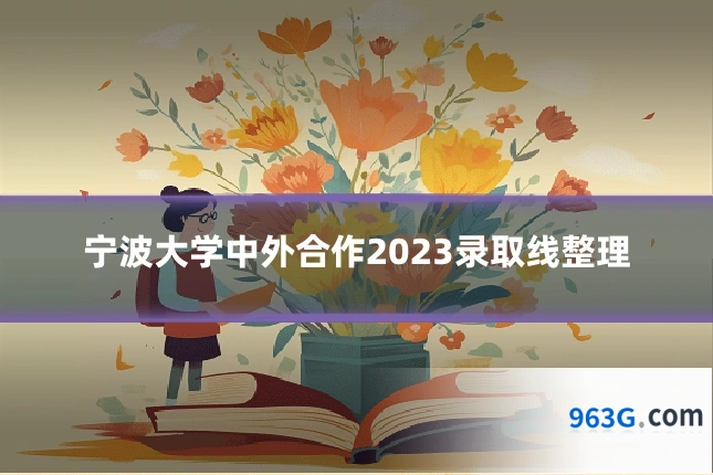 宁波大学中外合作2023录取线整理