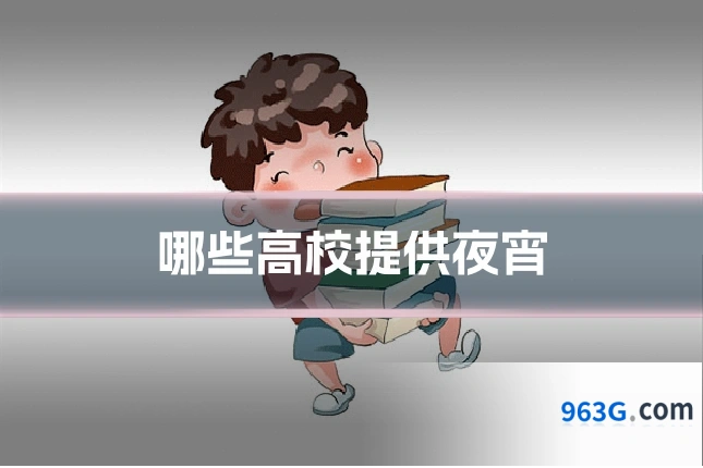 哪些高校提供夜宵